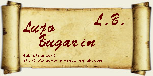 Lujo Bugarin vizit kartica